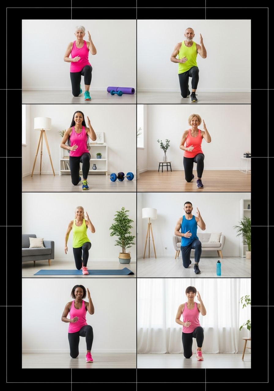 Групповое занятие онлайн в прямом эфире